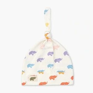 NWOT MONICA AND ANDY TOP KNOT CAP RAINBOW ELEPHANTS SKU:55
